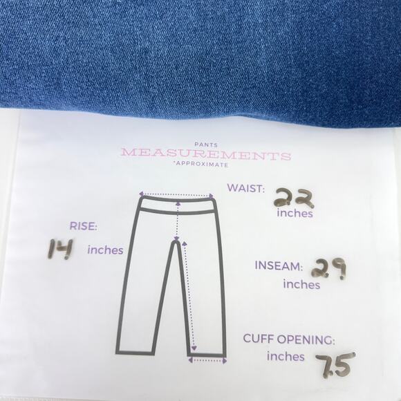 Lane Bryant Womens Mid Rise Boyfriend Jeans Size 20 Flex Magic Waist Blue - Picture 6 of 8